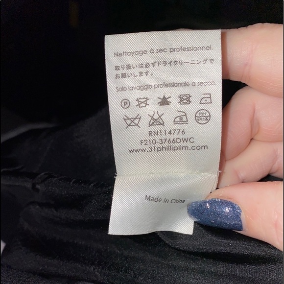 3.1 Phillip Lim black wool skirt SZ 2 - Picture 7 of 8